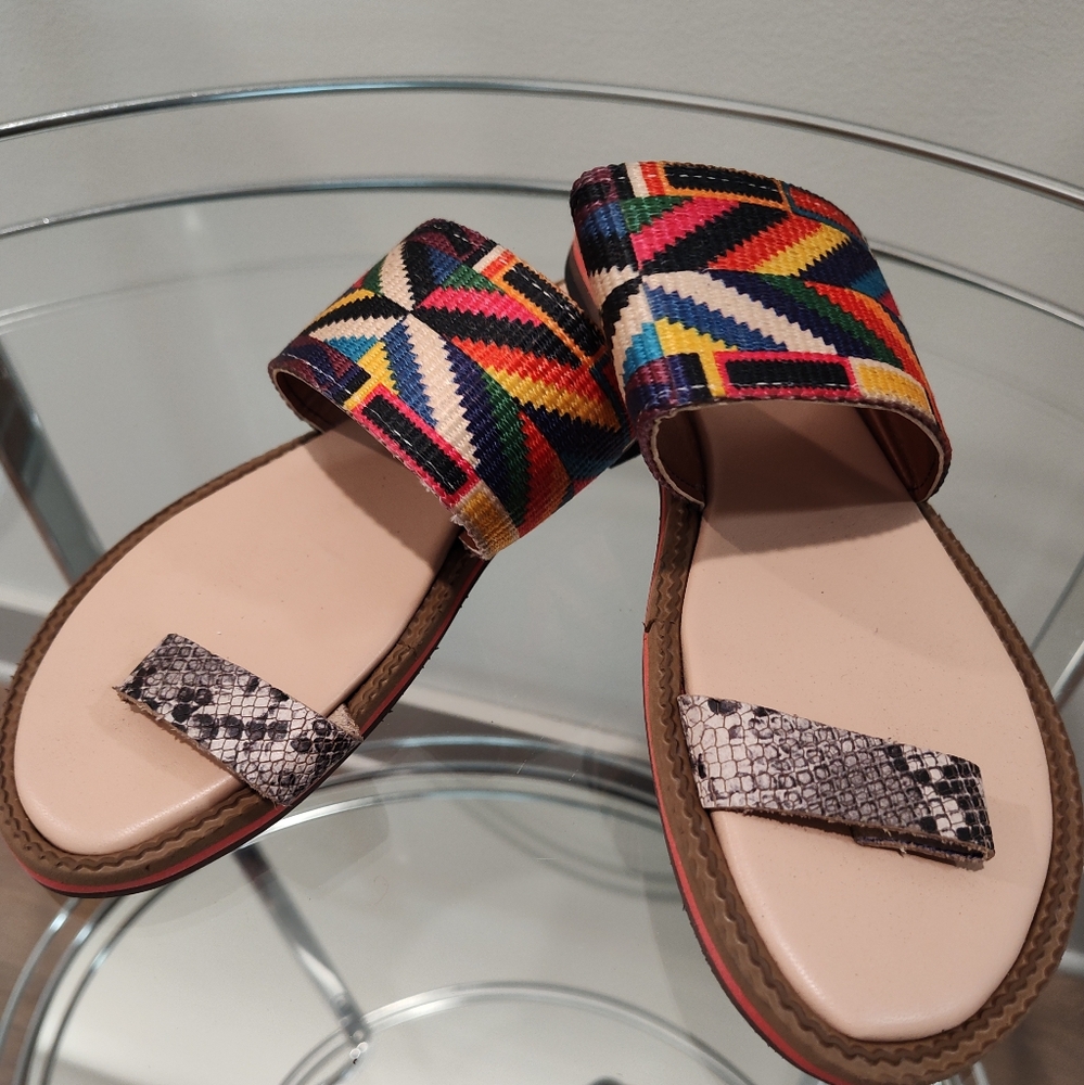 Colorful Geometric Sandals
